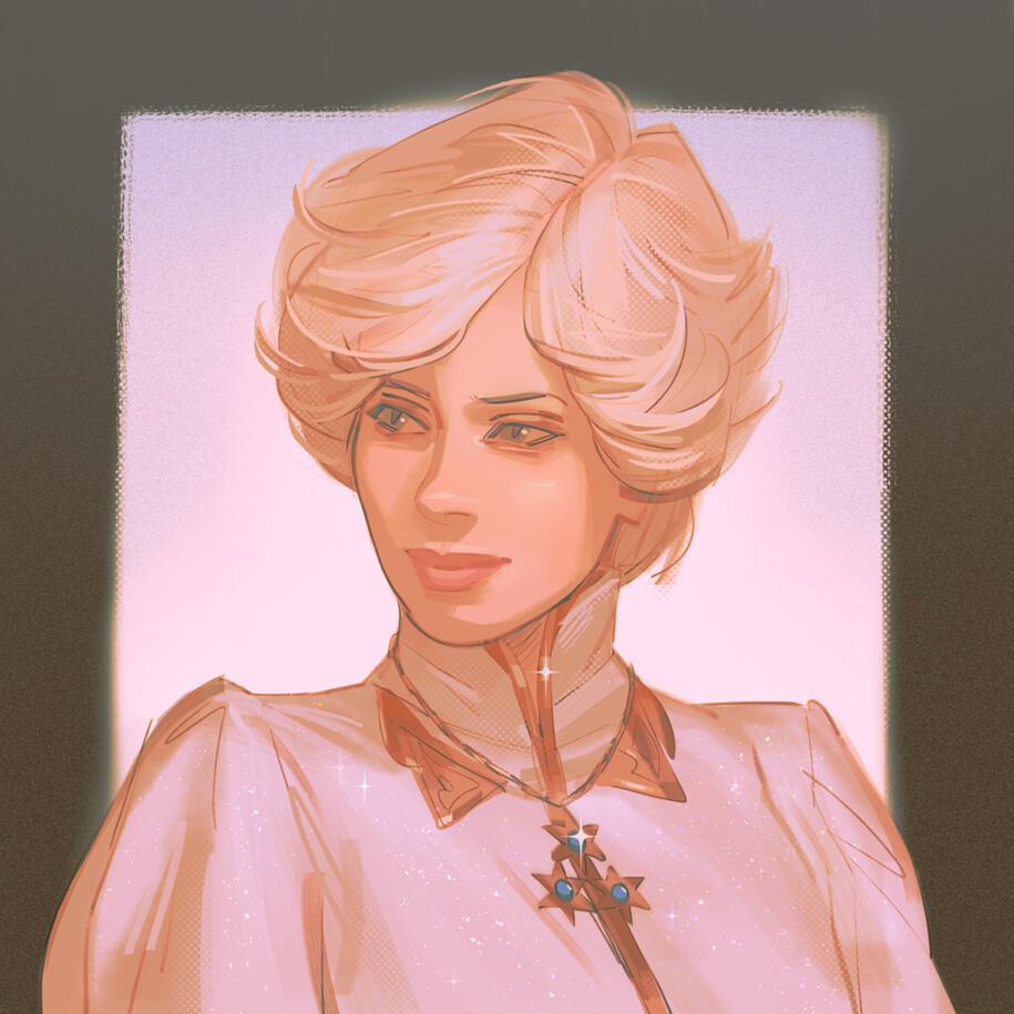 Bust portrait order of a human woman.