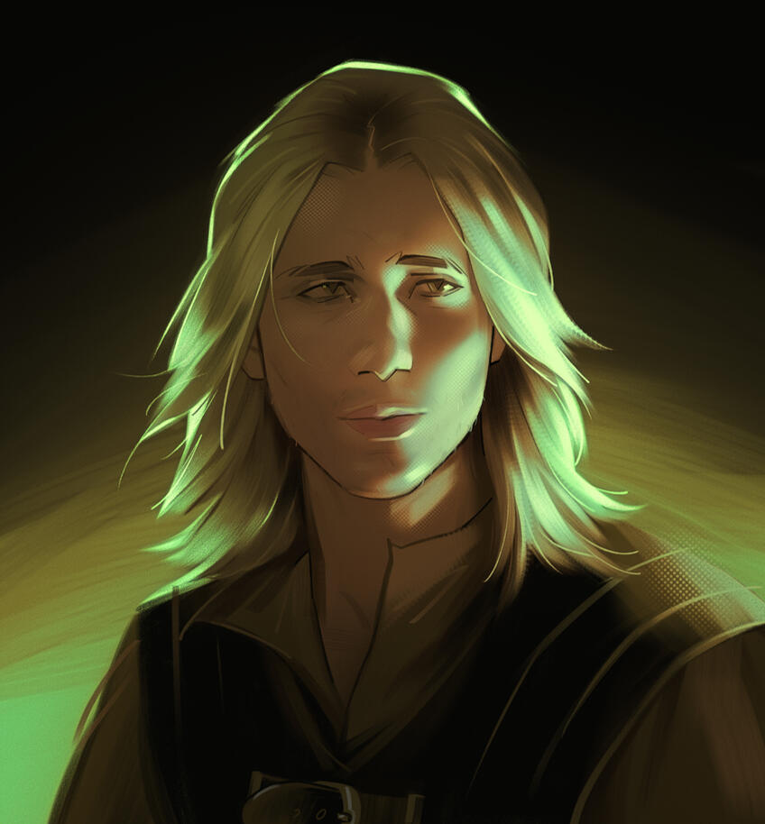 Bust portrait order of a human man.